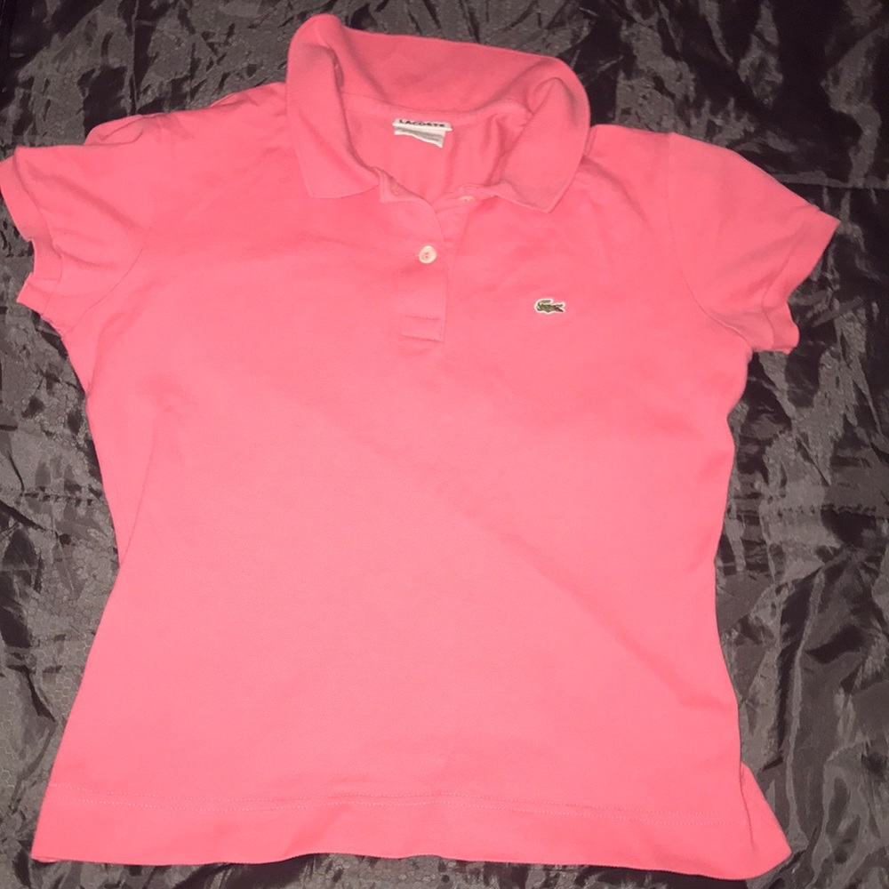 Lacoste Coral collard shirt